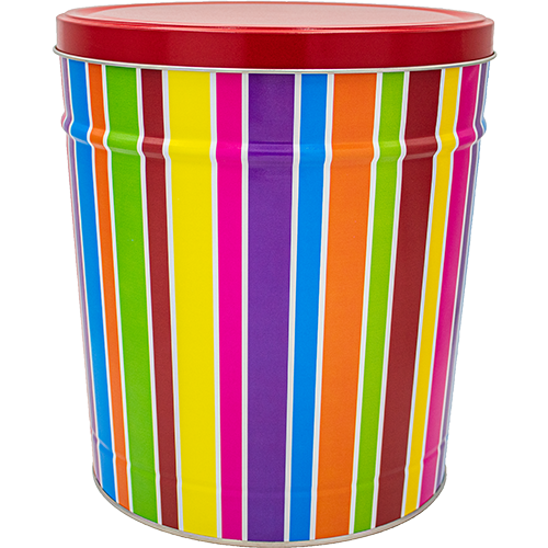 3.5-Gallon Everyday Stripes Tin
