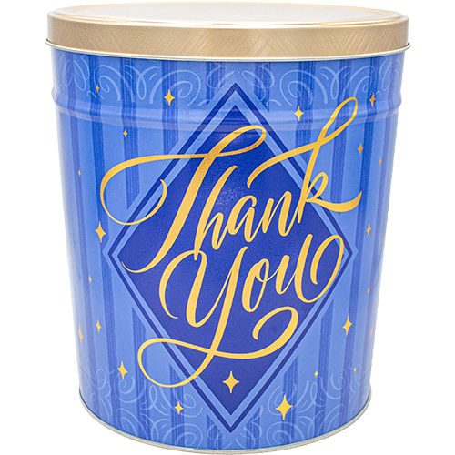 3.5-Gallon Thank You Tin