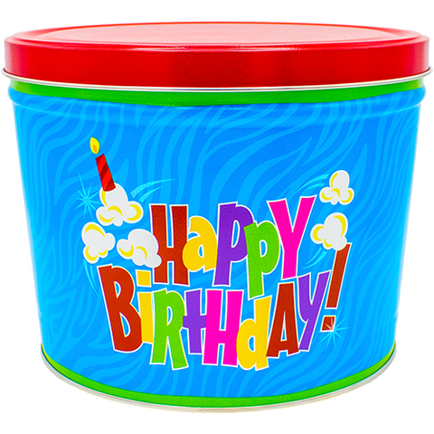 2-Gallon Happy Birthday Pop Tin