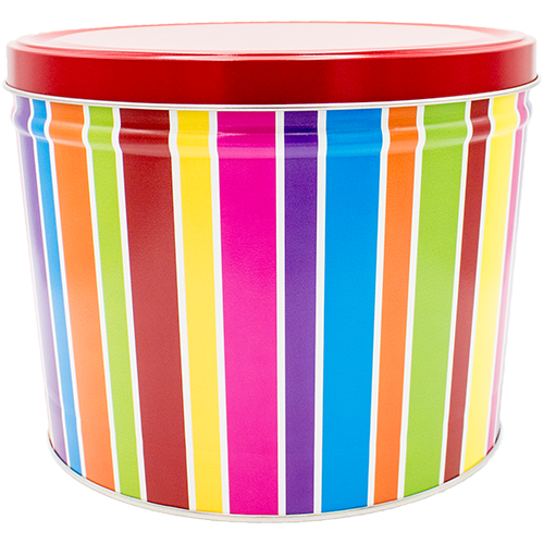 2-Gallon Everyday Stripes Tin