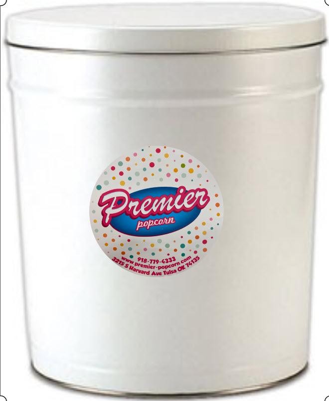 3.5-Gallon White Premier Tin