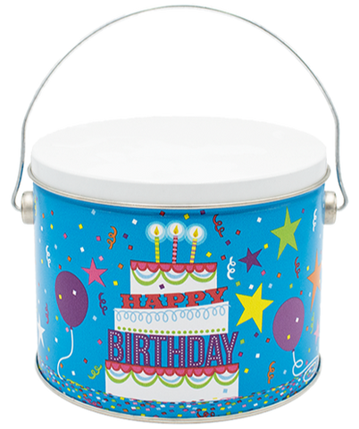 Half-Gallon Happy Birthday Cake Tin